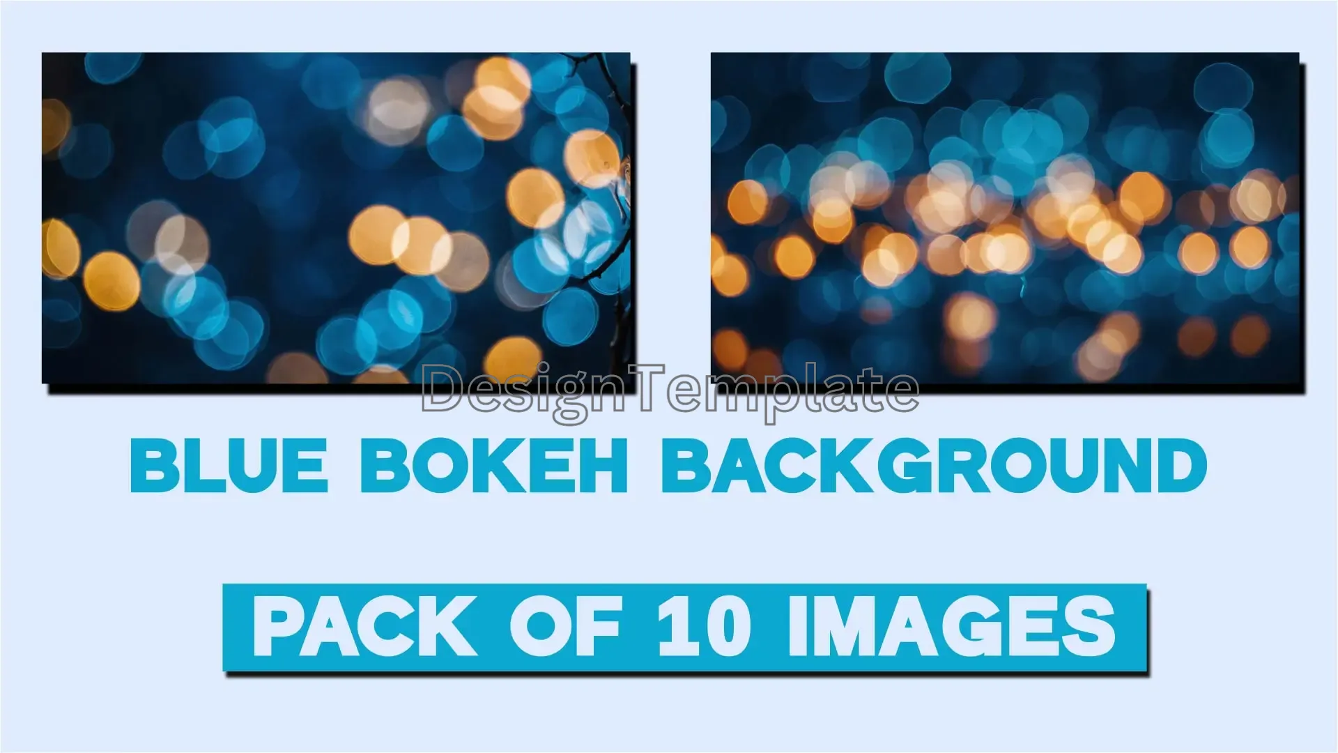 Elegant Blue Bokeh Backgrounds Dreamy Light Effect Images image